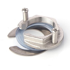 Faucet Fixing Nut Kit, Stainless Steel Single Hole Faucet Fixing Piece, 31 mm Tap Nut Mounting Type Connector to Prevent Loosening for Hot and Cold Water Tap in Kitchen and Bathroom Basins (Silver)