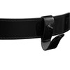 Handcuff Strap Black Leather High Gloss with Black Safety Snap