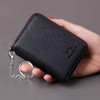 FurArt Credit Card Wallet, Zipper Card Cases Holder for Men