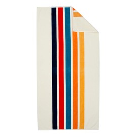 Loon & Lake Luxury Beach Towels Set of 2 - Retro Stripes | 2 Pack 30" x 60" | Crafted from 100% Combed Cotton | Ultra Plush & Super Soft | Retro Collection 1977