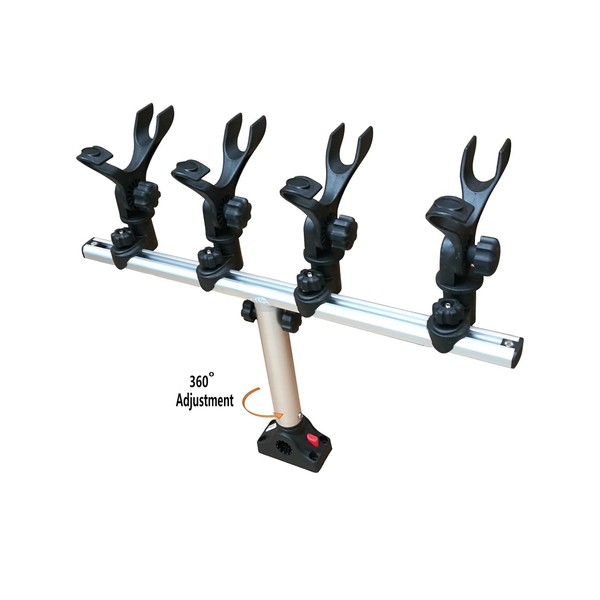 Brocraft Crappie Rod Holder System with Deck/Side Mount/Spider Rigging