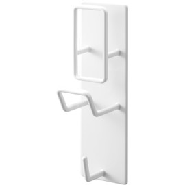 Yamazaki 1977 Magnetic Bathroom Hand Wash & Hot Water Bath Holder, White, Approx. W 2.0 x D 2.2 x H 6.7 inches (5 x 5.5 x 17 cm), Tower Tower, Bath Supplies, Bathroom Storage, Breathable, Easy to Dry