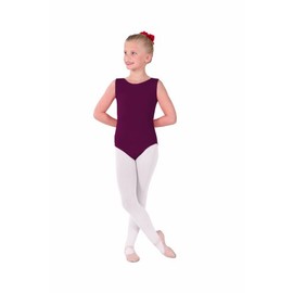 Eurotard 1089 Child Fully Lined Front Tank Leotard,Burgundy,Large