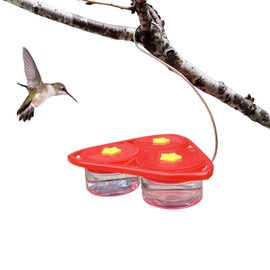 3-in-1 Suction Cup Hummingbird Feeder for Window, Outdoor Hanging