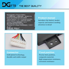 BTY-M492 Laptop Battery for MSI WF66 WF76 11UI 11UJ Katana GF66 11UD 12UG 12UX GF76 11UE 12UD Crosshair 15 17 A11UCK A11UDK A11UEK Pulse GL66 GL76 11UDK 11UEK 11UCK Sword 15 A11U A11UD A11UE 53.5Wh