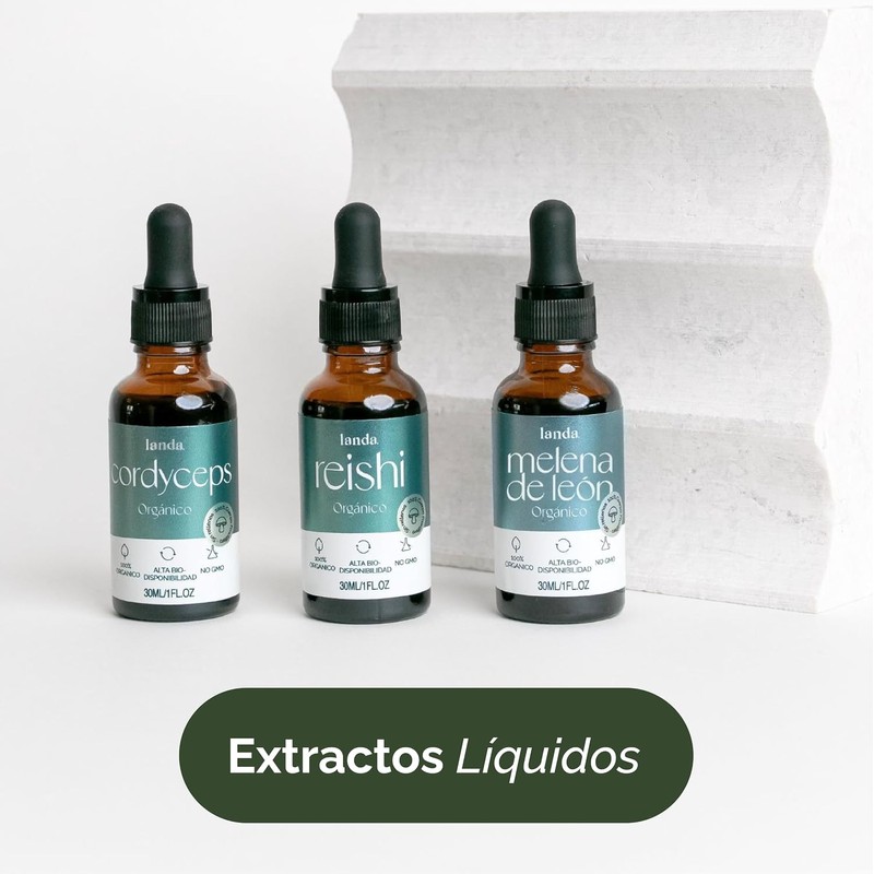 LANDA Extracto Liquido de Hongo Melena de León 30 ml