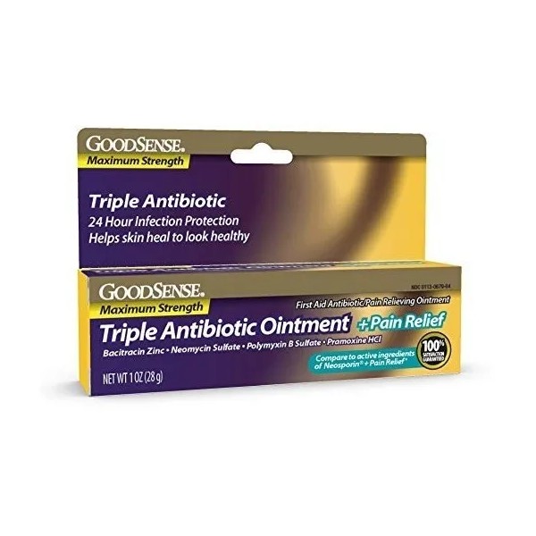 Goodsense Maximum Strength Triple Ungüento Antibiótico Más A
