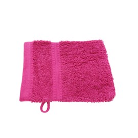 Julie Julsen® Organic Wash Mitt Set, 10 Wash Mitts Available in 32 Colours, Soft and Absorbent, Fuchsia, 15 x 21 cm