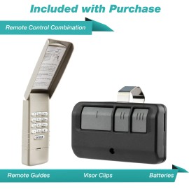 For LiftMaster Sale For Liftmaster Sears Garage Door Keypad 877LM Opener + Visor Remote 893LM