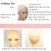 2 Packs Bamboo wig Cap Elastic Comfortable silicone gripWearing liner