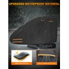 Small Mini Excavator Cover, 420D Waterproof Zippered Storage Cover |