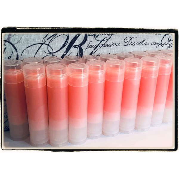 10 Rosé Wine Lip Balms in Clear Tubes Unbranded Bulk Wholesale