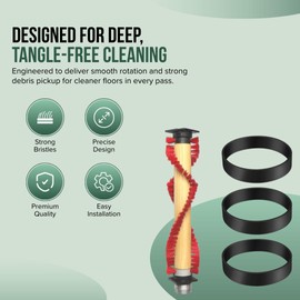 Replacement 11 1/4" Roller Brush with 3 Belts for Oreck Commercial Vacuum Cleaners - Fits for XL Upright Vacuum Cleaners Only (Will Not Fit XL21 Series)