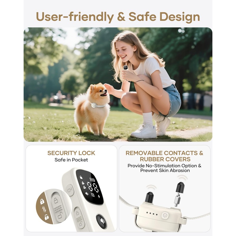 Jugbow Shock Collar for Small Dogs - 4200FT Dog Training