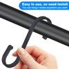HONZUEN 12 Pack Heavy Duty S Hooks, Flat S Shaped