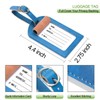 Passport Holder With Luggage Tag Cover Wallet RFID Blocking Leather