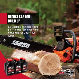 Echo Products 6550025 Red Armor Oil Mix 2-Cycle2-Stroke High Performance, Semi-Synthetic, Clean and Protect Against Carbon Build Up, Outdoor Power Equipment Engine Formula 6.4 fl oz (6 Pack)