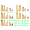 T0048 75PCS 5size Brass Weights Fishing Sinkers with 5size Plastic