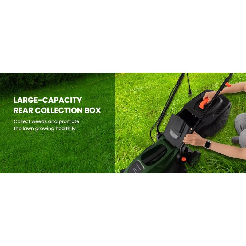 Costway 12-AMP 13.5" Corded Electric Grass Corded Lawn Mower Adjustable