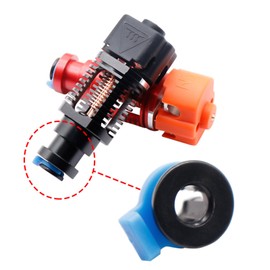 LEEINTO Clip Tube Embedded Clamp Bowden Coupling for Metal V6 Heatsink Hotend Pipe 4 mm Collet Extruder Plug 10/20/30/50 Pieces