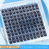 PHKERATA 12mm Wispy Lash Clusters Natural Cluster Eyelash Extensions DIY