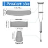 Peakloong Replacement Crutch Set: Armpit Pads, Hand Grips Covers, and