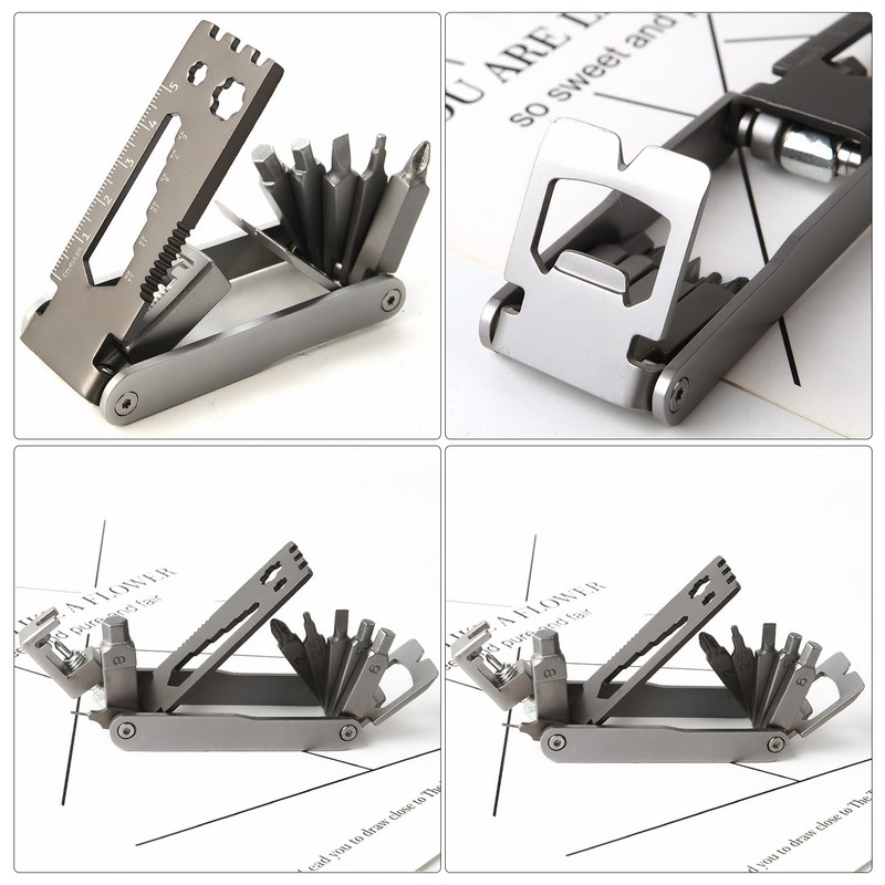 Bike Multi Tool Stainless Steel 17 in 1 Multi Function