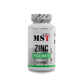 MST Zinc Picolinate hochdosiert 25 mg pro Tablette 100 Tabletten Zinkpräparat zur täglichen Versorgung mit Zink in praktischer Depotform vegan laborgeprüft Made in Germany