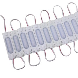 REXTiN Super Bright 200pcs 6 LED Module Lights 5050 COB Waterproof Decorative for Letter Sign Advertising Signs with Tape Adhesive Backside (White)