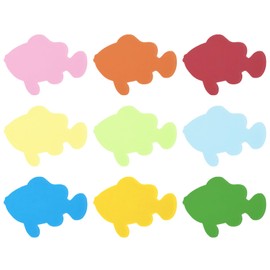 PATIKIL Fish Cutouts, 72 Pack Paper Fishes, Colorful Fish Cutout for Classroom Decoration DIY Craft Project, Assorted Color