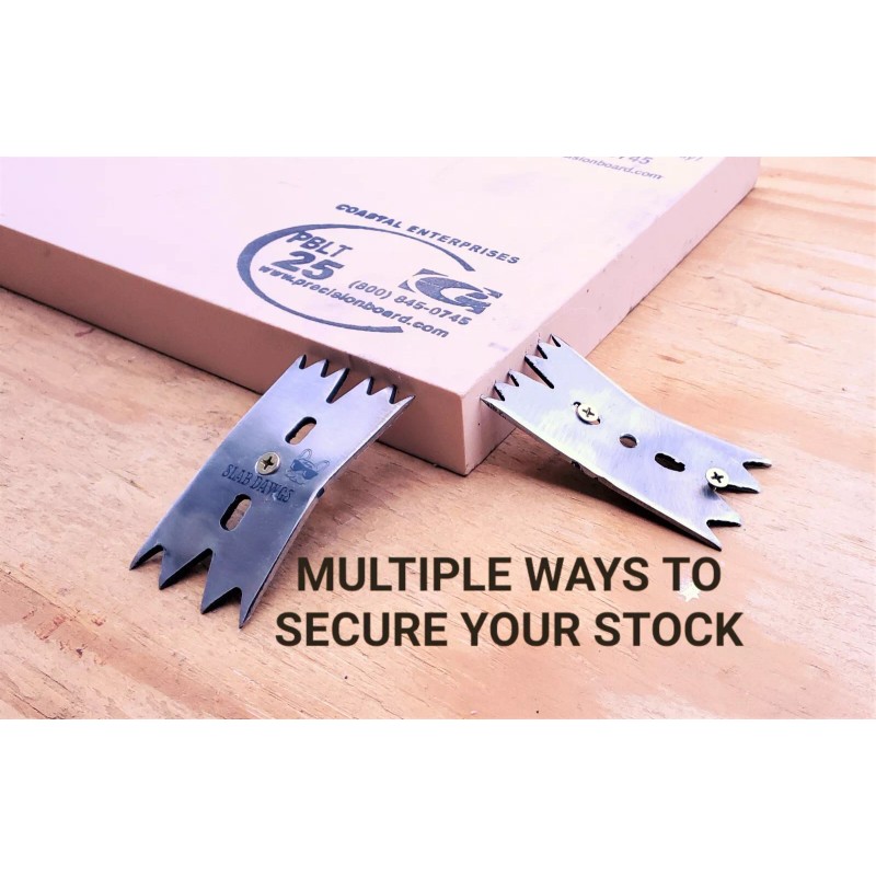 Slab Clamping Dogs for Woodworkers, Universal Clamps for CNC, Carving