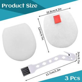 3 Pcs Filters, Filter Replacement Parts Replacement for Iz162h 362h 363ht 440h 462h 483h Filters Replacement