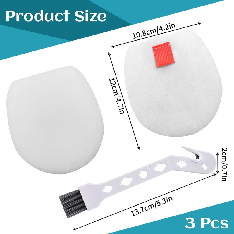 3 Pcs Filters, Filter Replacement Parts Replacement for Iz162h 362h