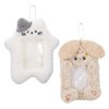 Photocard Holder Keychain, 2PCS Cartoon Plush Korean Style Id Card