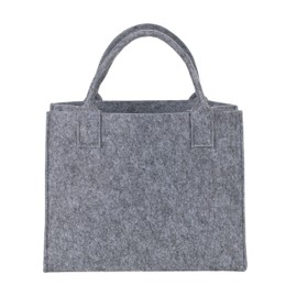 Brandsseller Practical shopping bag, leisure bag, storage container made of felt, approx. 35 x 20 x 28 cm, light grey, lightgrey