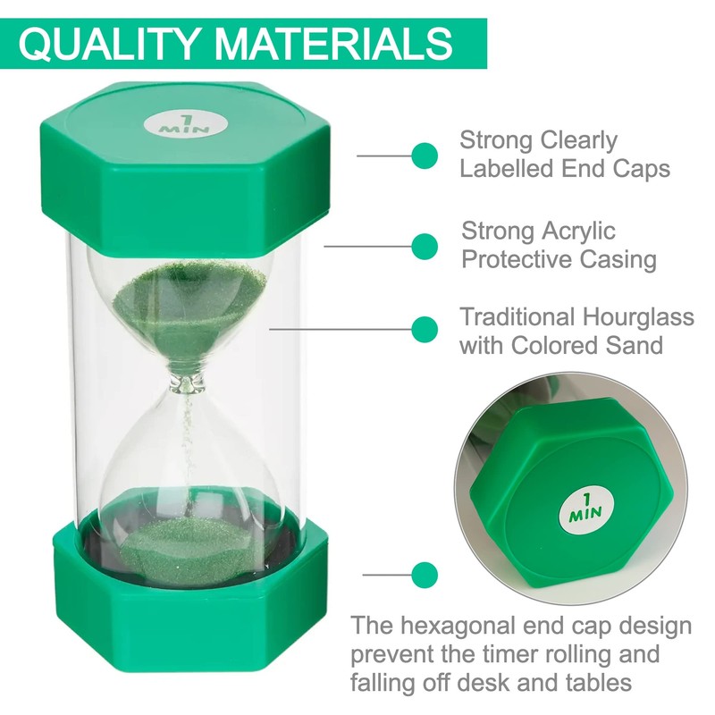 Jumbo Sand Timer for Kids- Colorful and Attractive-Easy to Operate-