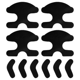 lasuroa 10pcs Ski Snowboard Boots Fitting Pads, EVA Self-Adhesive Snowboard Boots Narrowing Pads Ski Boot Ankle Wrap Pads J Bars Snowboard Boots to Reduce Heel Lift & Ankle Hurt(Black)
