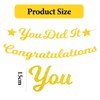 BHSTTNIXP Graduation Banner,Prom Decorations 2025 Flag,You Did It Congratulations Banner