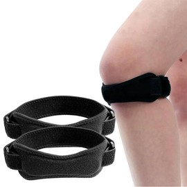 Pack of 2 Patella Knee Brace Patella Tendon Knee Brace Knee Strap Tendon Knee Strap Patella Knee Brace Adjustable Bandage Knee for Men and Women During Sports