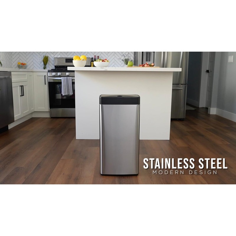 SIMPLI-MAGIC 79207AM Kitchen Trash Can, Touchless Trash Can and Garbage