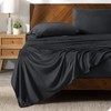 Bare Home Velvety Soft Microplush Sheet Set Queen - Black