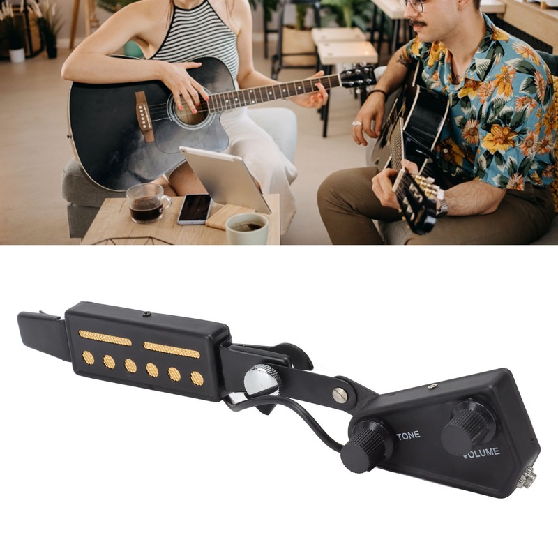 Soundhole Pickup Volume Tone Control 6 Hole Guitar Pickup for