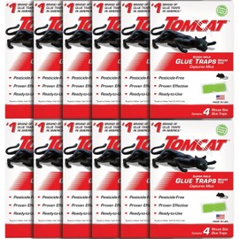 Tomcat Super Hold Glue Traps Mouse Size Bundle, 48 Traps