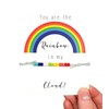You Are The Rainbow in My Cloud Card, Rainbow Beads