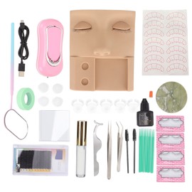 Silicone False Face Set Grafting Eyelash 3 In 1 Professional Practice Face Kit Simulate Skin