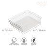 Oggi Clear Drawer Organizer - 6" X 6.25"- Ideal for
