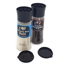 I Love Sea Salt and Black Pepper Picnic Travel Grinder Set