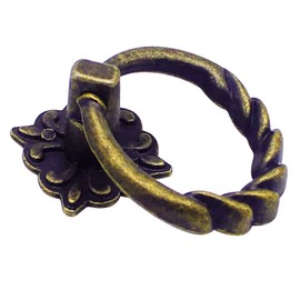 8 Pieces Traction Vintage Knobs Antique Bronze Furniture Knobs Suitable for Cabinets, Dressing Table, Furniture etc (Bronze)