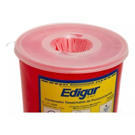 Edigar Contenedor Para Rpbi Punzocortantes 1.5l Rojo - Edigar