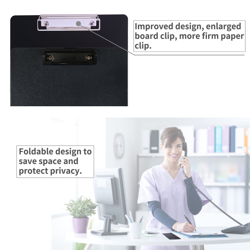 Dixver 2 Packs Foldable Nursing Clipboard, Medical Edition Cheat Sheets,